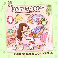 Thumbnail Girly Diaries: Self-love Coloring Book - 1