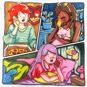 Gallery template image - Bestie Moments Coloring Pages for Girls| Coloring Pages PDF Free