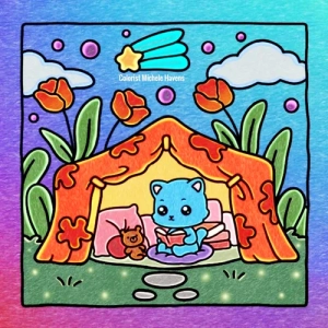 Gallery template image - Cozy Spaces: Coloring Book Anxiety| Download Free Coloring Pages