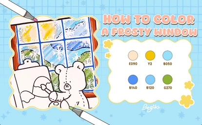 How to Color a Frosty Window – Step-by-Step Tutorial