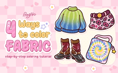 4 Fabric Coloring Ideas for Cute and Cozy Coloring Pages