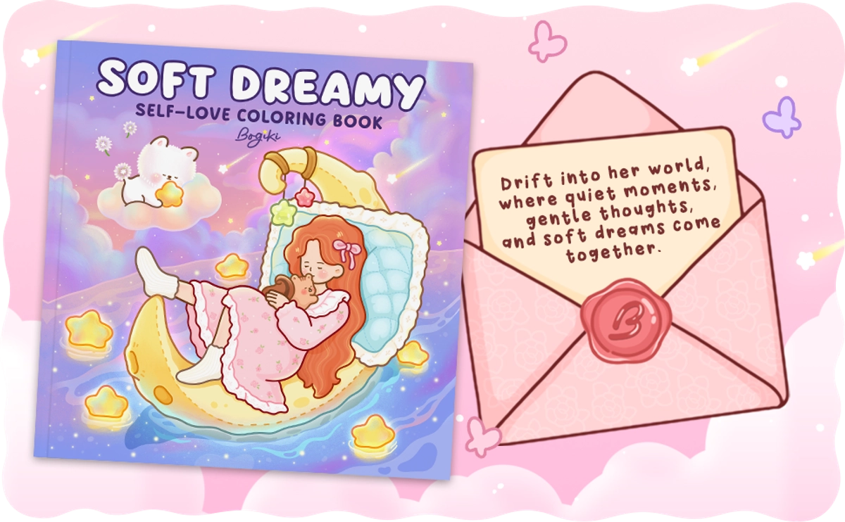 Soft Dreamy Coloring Book - content plus - 0