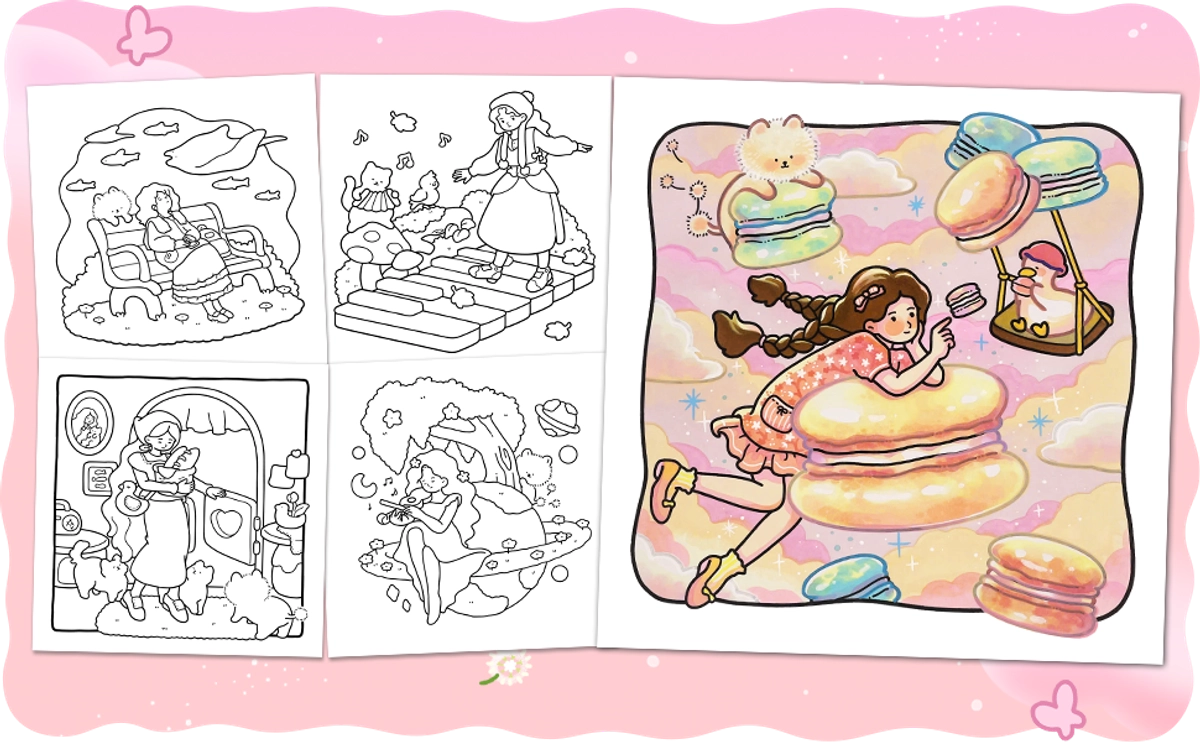 Soft Dreamy Coloring Book - content plus - 3