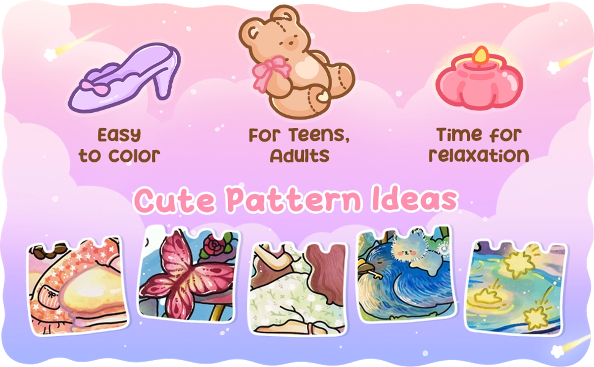 Soft Dreamy Coloring Book - content plus - 4