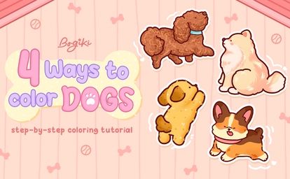 How to Draw a Dog: 4 Easy Dog Drawing Ideas for Coloring Pages