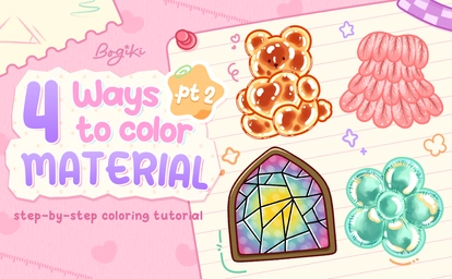 How to Draw Material with 4 Easy Texture Ideas for Coloring Pages