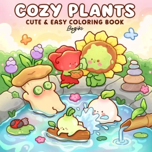 Cozy Plants Coloring Book