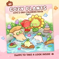 Thumbnail Cozy Plants Coloring Book - 1