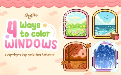 How to Color Window Step by Step with 4 Easy Ideas for Beginners