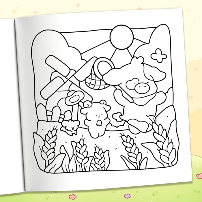 Farm Cuties Coloring Book - 4