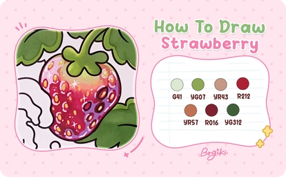 How to Draw a Strawberry Step by Step | Easy Ideas for Coloring Pages