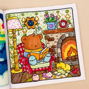 Gallery template image - Comfy And Cozy Coloring Book For Adults | Free Printable Coloring Pages