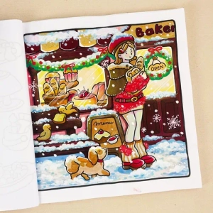 Gallery template image - Holiday Girl Moments Coloring Book For Adults | Free Coloring Pages