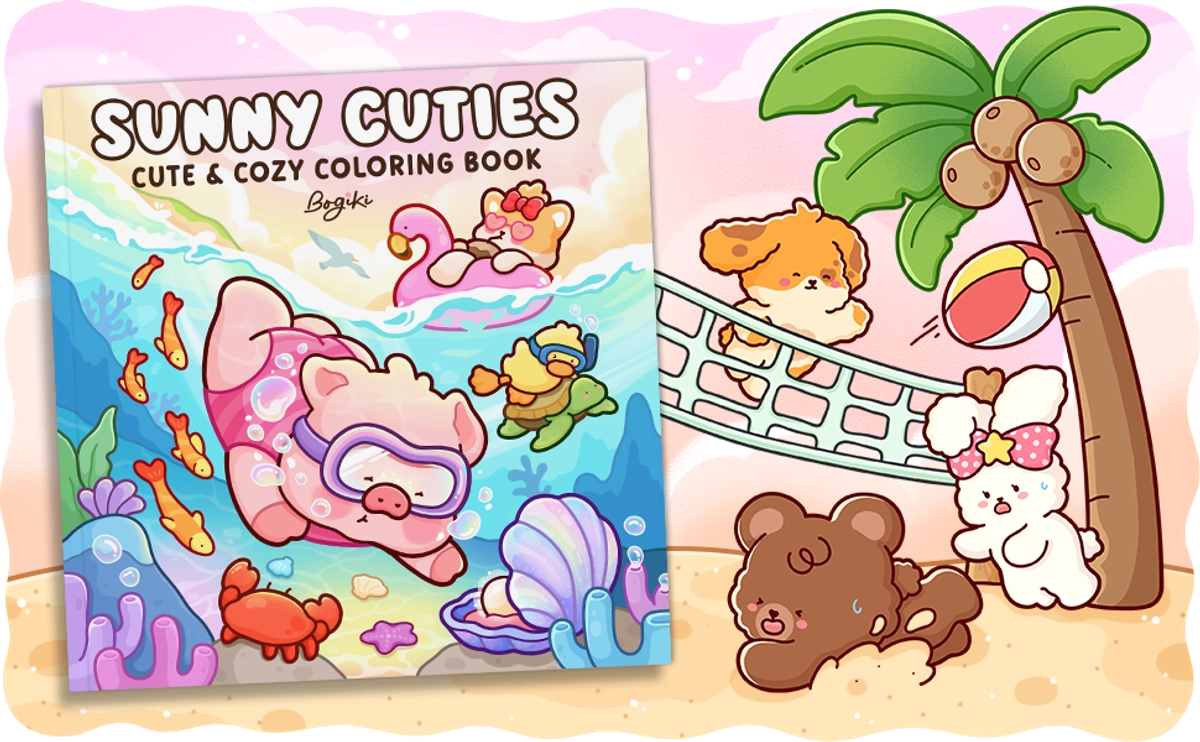 Sunny Cuties Coloring Book - content plus - 0