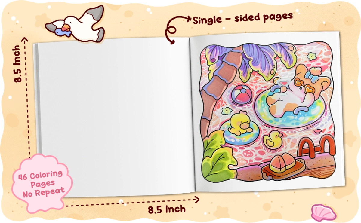 Sunny Cuties Coloring Book - content plus - 1