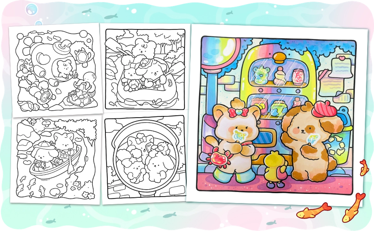 Sunny Cuties Coloring Book - content plus - 3