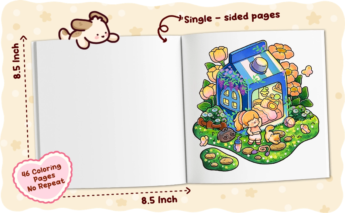 Cutie Nook Coloring Book - content plus - 1
