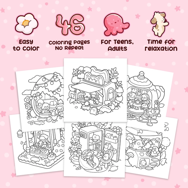 Cutie Nook Coloring Book - 2