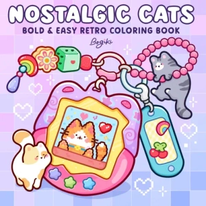Nostalgic Cats Coloring Book