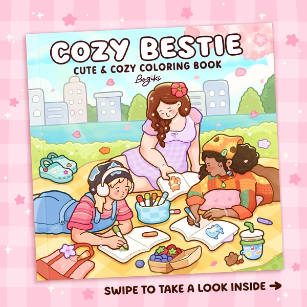 Cozy Bestie Coloring Book - 1