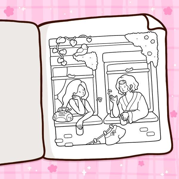 Cozy Bestie Coloring Book - 4