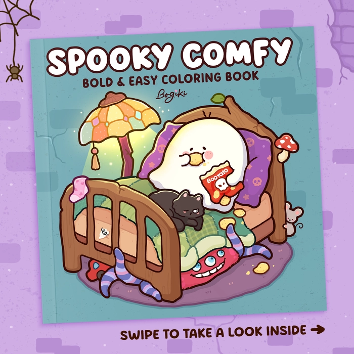 Spooky Comfy Coloring Book - 1