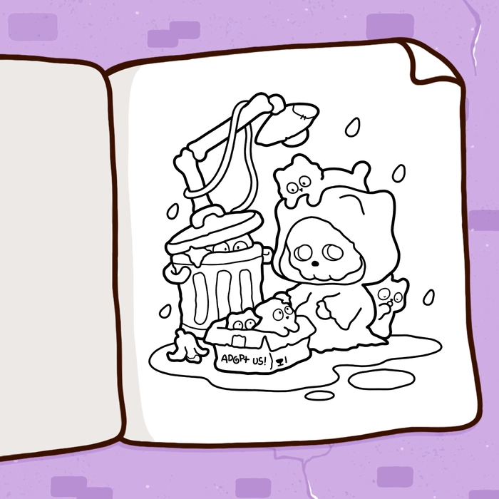 Spooky Comfy Coloring Book - 6