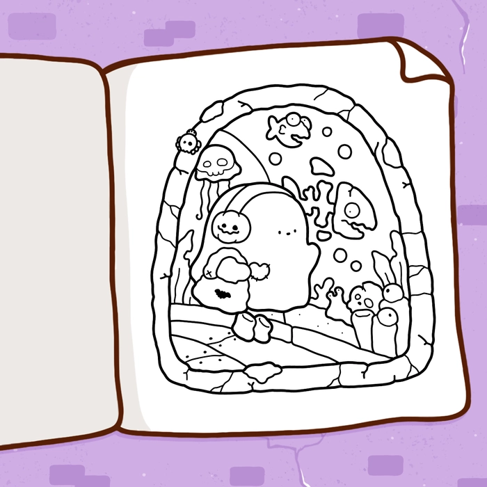 Spooky Comfy Coloring Book - 7