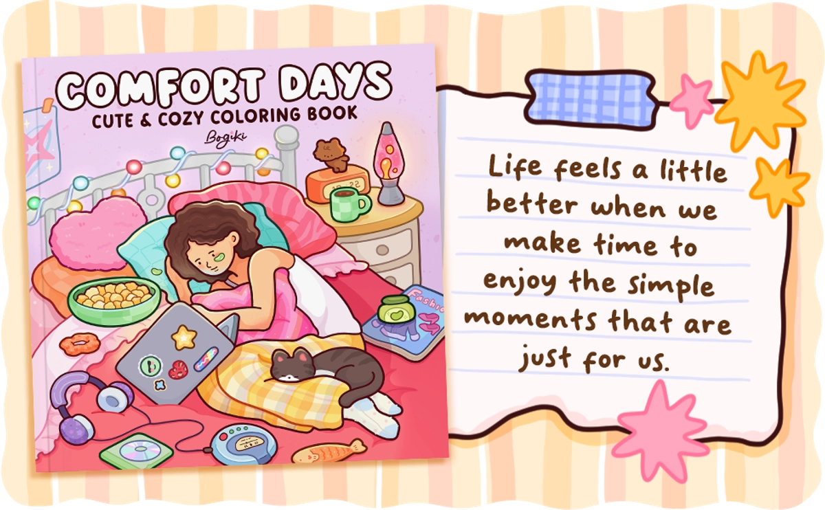 Comfort Days Coloring Book - 1