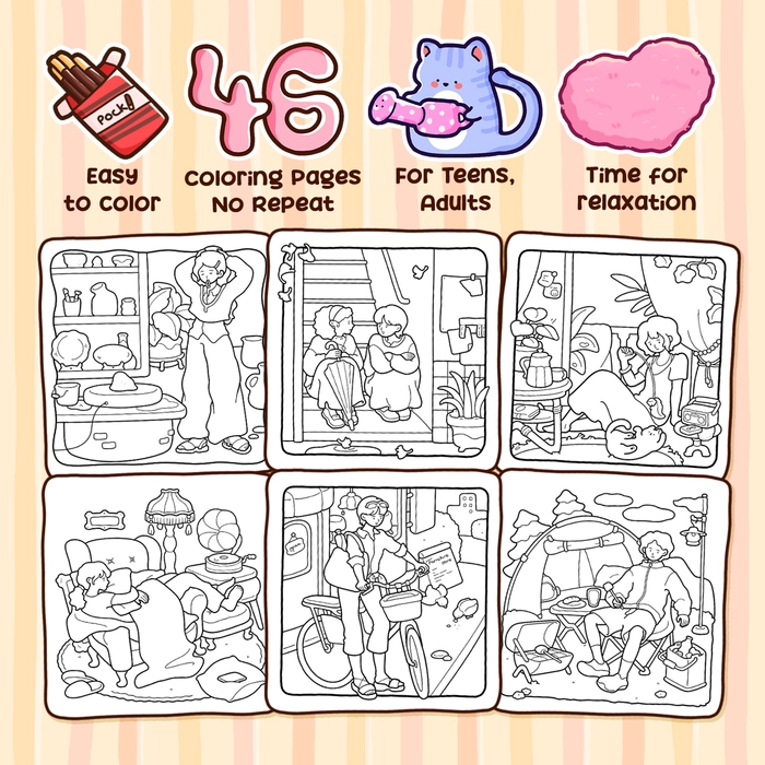 Comfort Days Coloring Book - 2