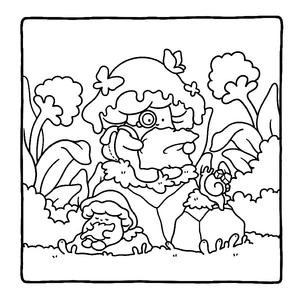 Free Bliss Mushrooms, Stress Relief Coloring Books| Color Pages Free - 0