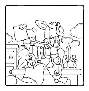 Free Fluffy Quilt Coloring Book - 0