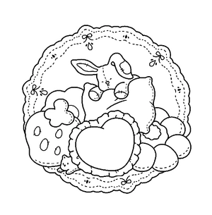 Free Fluffy Quilt Coloring Book - 2