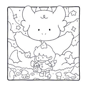 Free Dreamy Friends, Magical Worlds Coloring Book | Free Printable Color Pages - 0