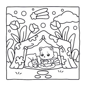 Free Cozy Spaces: Coloring Book Anxiety| Download Free Coloring Pages - 0