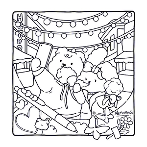 Free Cozy Date, Love Moments coloring book | Cute Coloring Pages PDF free - 0