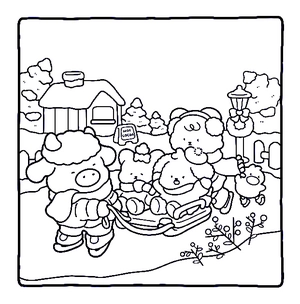 Free Snowy Days Coloring Books for Adults Relaxation | Free Coloring Pages - 0