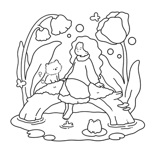 Free Soft Dreamy Coloring Book - 3