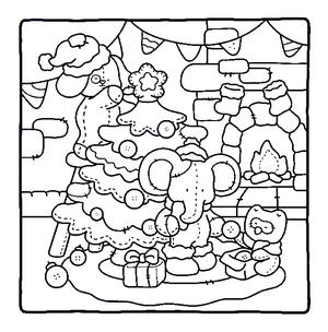Free Merry Christmas Cozy Coloring Book for Adults | Free Coloring Pages - 0