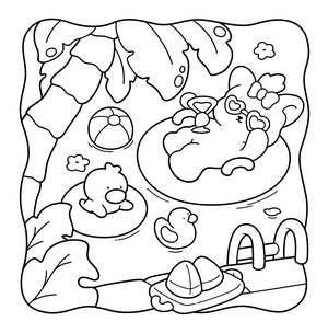 Free Sunny Cuties Coloring Book - 1