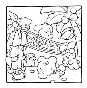 Free Sunny Cuties Coloring Book - 4