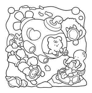Free Sunny Cuties Coloring Book - 5