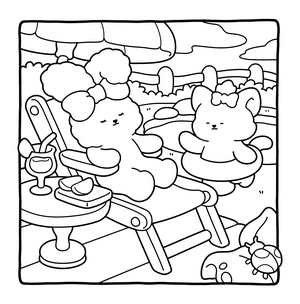 Free Sunny Cuties Coloring Book - 6