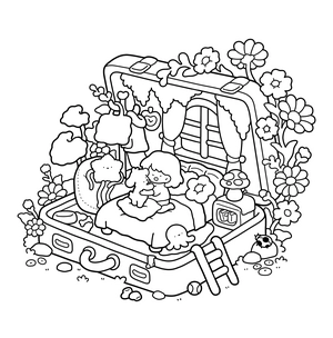 Free Cutie Nook Coloring Book - 0
