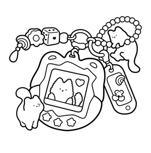 Free Nostalgic Cats Coloring Book - 0