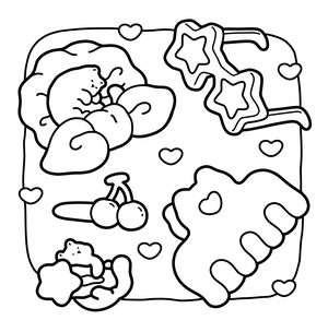 Free Nostalgic Cats Coloring Book - 2