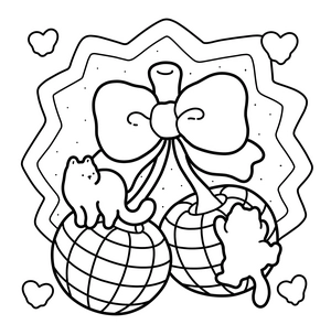 Free Nostalgic Cats Coloring Book - 4