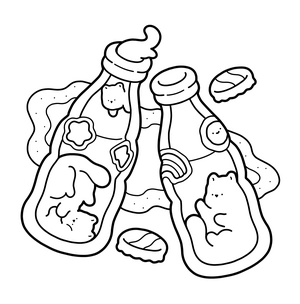 Free Nostalgic Cats Coloring Book - 7