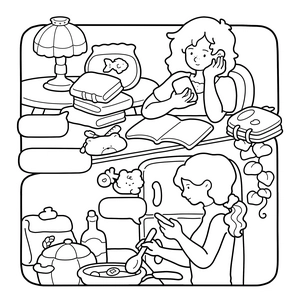 Free Cozy Bestie Coloring Book - 1