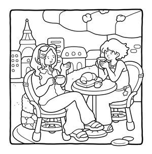 Free Cozy Bestie Coloring Book - 2